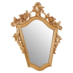 Orsina Versatile Champagne Finish Tapered Wall Mirror, Elegant Hallway Mirror For Bedroom, Functional Lounge Mirror in Gold - thumbnail 2