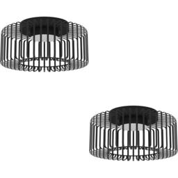 Loops 2 PACK Sleek Black Ceiling Light for Indoor Space - Versatile Home - thumbnail 1