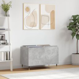 Berkfield Home Record Cabinet Concrete Grey 74.5x38x48 cm Engineered Wood