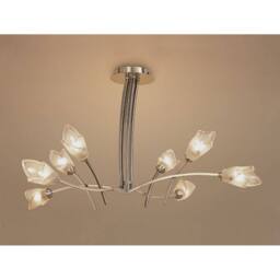 Netlighting Pietra Pendant 4 Arm 8 Light G9 Antique Brass in Bronze - thumbnail 2