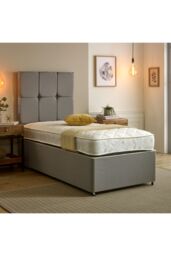 Starlight Beds Cooltouch Value Coil Springs Memory Foam Mattress Soft Firmness for Superior Comfort in White - Size: Single - thumbnail 1