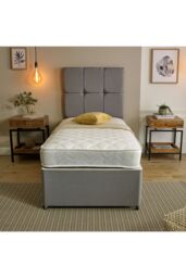 Starlight Beds Cooltouch Value Coil Springs Memory Foam Mattress Soft Firmness for Superior Comfort in White - Size: Single - thumbnail 2