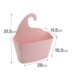SPETLEK Bathroom Storage Caddy Basket W/ Self-Draining Pink - Size: Large - thumbnail 3