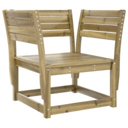 Berkfield Home Garden Chair Impregnated Wood Pine in Brown - thumbnail 2