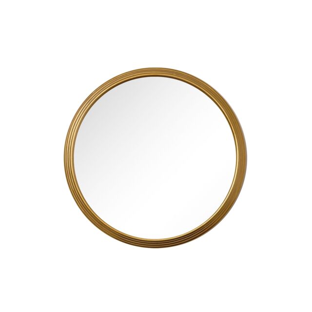 Melody Maison Large Gold Round Stepped Wall Mirror - 80cm X 80cm - Size: 80 cm X 80 cm - image 1