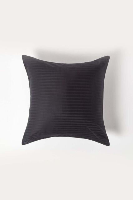Homescapes Continental Pillowcase Egyptian Cotton 330 TC, 60 x 60 cm in Black - image 1