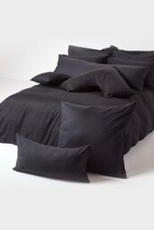 Homescapes Continental Pillowcase Egyptian Cotton 330 TC, 60 x 60 cm in Black - thumbnail 4