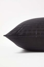 Homescapes Continental Pillowcase Egyptian Cotton 330 TC, 60 x 60 cm in Black - thumbnail 2