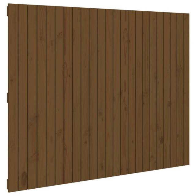Berkfield Home Wall Headboard Honey Brown 146.5x3x110 cm Solid Wood Pine - image 1