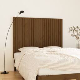 Berkfield Home Wall Headboard Honey Brown 146.5x3x110 cm Solid Wood Pine - thumbnail 2