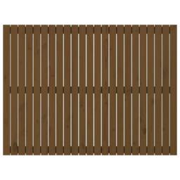 Berkfield Home Wall Headboard Honey Brown 146.5x3x110 cm Solid Wood Pine - thumbnail 4