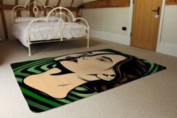Benjamin Tate Design Portrait Of Woman Designer Rug in Natural - Size: Large - thumbnail 3