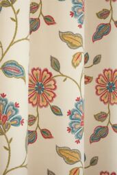 Sundour Shelley Faux Embroidery Eyelet Curtains in Beige - Size: 168 cm width x 137 cm drop - thumbnail 5