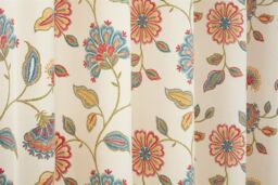 Sundour Shelley Faux Embroidery Eyelet Curtains in Beige - Size: 168 cm width x 137 cm drop - thumbnail 3