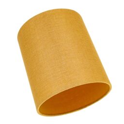 Happy Homewares Contemporary & Sleek Linen Fabric Lampshade in Mustard - Size: 6 inches - thumbnail 4