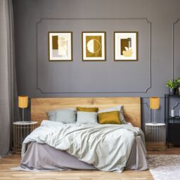 Happy Homewares Contemporary & Sleek Linen Fabric Lampshade in Mustard - Size: 6 inches - thumbnail 6