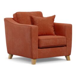 The Great Sofa Company Jackson Chenille Fabric Armchair in Terracotta - thumbnail 2