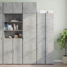 Berkfield Home Wall Cabinet Concrete Grey 50x42.5x40 cm Engineered Wood - thumbnail 3