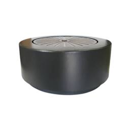 Lemon Pavilion Furniture and Decor Solis Large Water Feature with Light Display - Metal - L70xW70xH30 cm in Charcoal