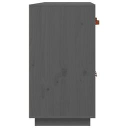 Berkfield Home Sideboard Grey 98.5x40x75 cm Solid Wood Pine - thumbnail 8