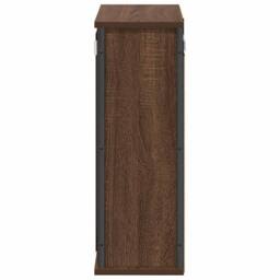Berkfield Home Bathroom Wall Cabinet with Mirror Brown Oak 50x21x60 cm - Size: 50 x 21 x 60 cm - thumbnail 7