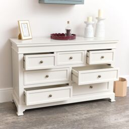 Melody Maison Large Ivory 7 Drawer Chest Of Drawers - Daventry Ivory Range - thumbnail 6