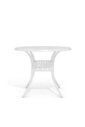 Garden Sanctuary Vintage Round Cast Aluminum Garden Bistro Table in Beige - thumbnail 4