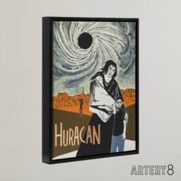 "Artery8 Cortes Huracan Movie Joey Room Friends Framed Canvas Wall Art Print - Size: W12"" x H16""" - thumbnail 2