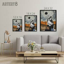 "Artery8 Cortes Huracan Movie Joey Room Friends Framed Canvas Wall Art Print - Size: W12"" x H16""" - thumbnail 4