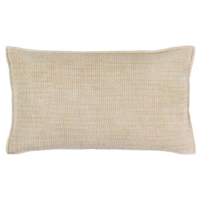 Yard Ribble 100% Cotton Acid Wash Cushion in Natural - Size: 40 cm x 60 cm - image 1