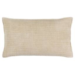 Yard Ribble 100% Cotton Acid Wash Cushion in Natural - Size: 40 cm x 60 cm