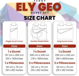 GAVENO CAVAILIA Ely Geo Printed Duvet Cover in Burnt Orange - Size: Double - thumbnail 4