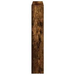 Berkfield Home Wall Cube Shelf 7 Compartments Smoked Oak Engineered Wood in Brown - thumbnail 5