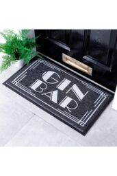 Artsy Mats Gin Bar Doormat (70 x 40cm) in Black - Size: 40 cm x 70 cm - thumbnail 1