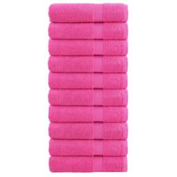 Berkfield Home Premium Bath Towels SOLUND 10 pcs 100x150 cm 600 gsm in Pink - thumbnail 2