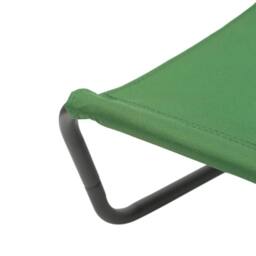 Harbour Housewares Folding Beach Loungers - Matt Black - Pack of 2 in Green - thumbnail 6