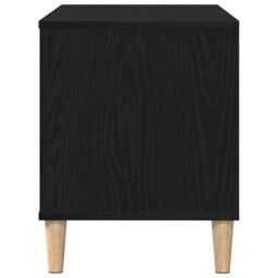 Berkfield Home Record Cabinet Black Oak 100x38x48 cm Engineered Wood - Size: 100 x 38 x 48 cm - thumbnail 7