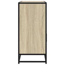 Berkfield Home Sideboard Sonoma Oak 100x35x76 cm Engineered Wood in Brown - Size: 100 x 35 x 76 cm - thumbnail 5