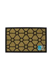 JVL Woven Coir Tuffscrape Doormat 45x75cm Geometric in Natural - Size: 45 cm x 75 cm - thumbnail 6