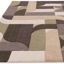 The Rug Shop UK Green Handmade Modern Geometric Abstract Easy To Clean Area Rug - Size: 160 cm x 230 cm - thumbnail 4