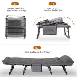 Havendro 55*170cm Single Foldable Folding Bed Mattress Heavy Duty in Grey - thumbnail 5