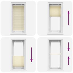 Berkfield Home Pleated Blind Cream 65x100 cm Fabric Width 64.4 cm Polyester - thumbnail 5