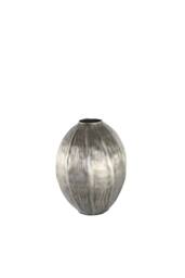 KDMD Antique Silver Seed Metal Vase 22.5cm H