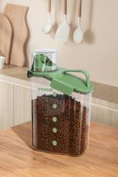 H&O Direct 2.8L Green Dry Food Airtight Storage Container - thumbnail 2
