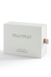 Murmur ' ' Silk Pillowcase in Ivory - Size: Standard Pillow Case - thumbnail 3