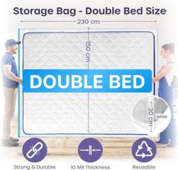 volila Mattress Bag with Zipper in Clear - Size: Large - thumbnail 2
