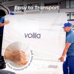 volila Mattress Bag with Zipper in Clear - Size: Large - thumbnail 5