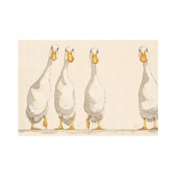 Bev Davies Nice Weather For Ducks Paper Poster in Medium Beige - thumbnail 1