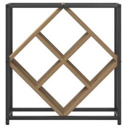 Berkfield Home Wine Rack Artisan Oak 51x18x52, 5 cm Engineered Wood in Brown - thumbnail 6
