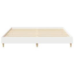 Berkfield Home Bed Frame No Mattress White 200x200 cm Engineered Wood - thumbnail 5